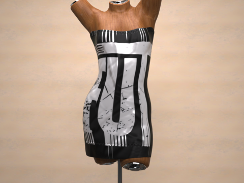 Saint Dress for Genesis 9 Bundle 3D Model