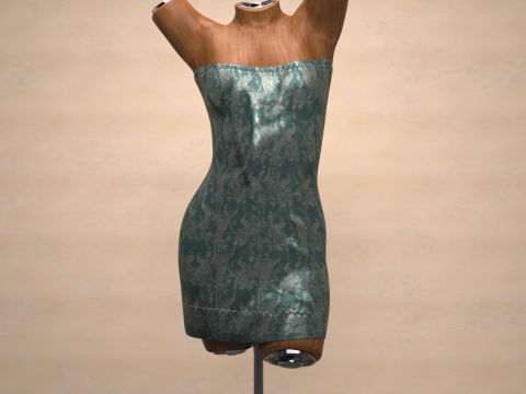 Saint Dress for Genesis 9 Bundle 3D Model