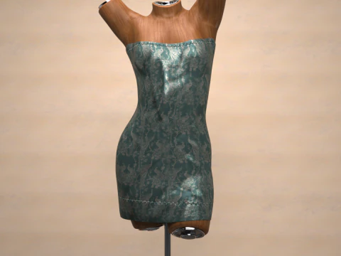 Saint Dress for Genesis 9 Bundle 3D Model