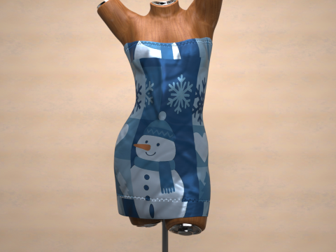 Saint Dress for Genesis 9 Bundle 3D Model