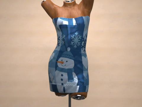 Saint Dress for Genesis 9 Bundle 3D Model