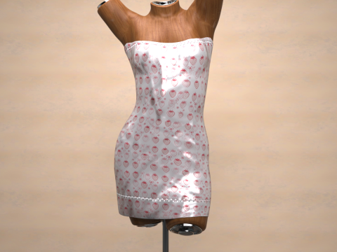 Saint Dress for Genesis 9 Bundle 3D Model