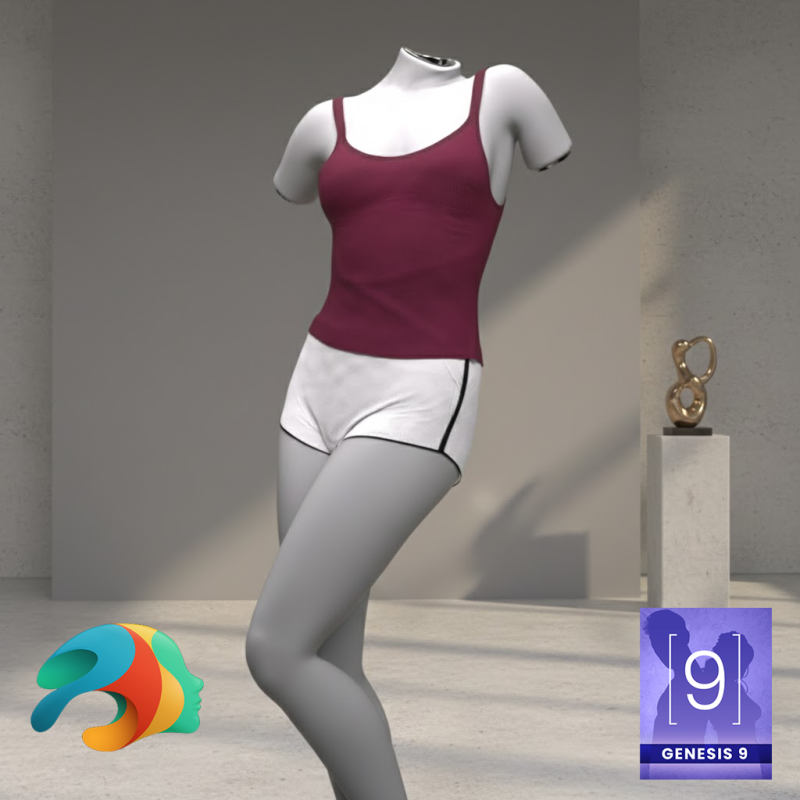 Compfy Kit for Genesis 9 3D Model .c4d .max .obj .3ds .fbx .stl .blend