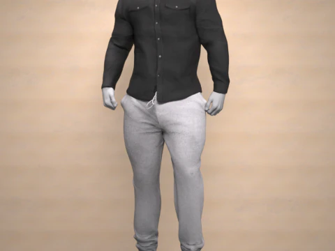 Easy Day Outfit for Genesis 9 dForce 3D Model