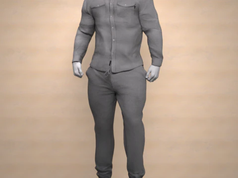 Easy Day Outfit for Genesis 9 dForce 3D Model