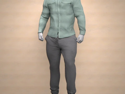 Easy Day Outfit for Genesis 9 dForce 3D Model