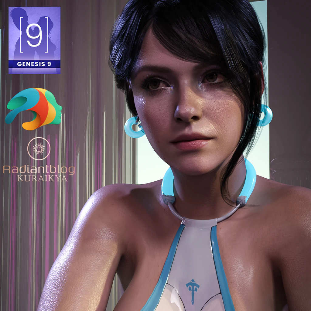 Vanessa for Genesis 9 3D Model .c4d .max .obj .3ds .fbx .stl .blend