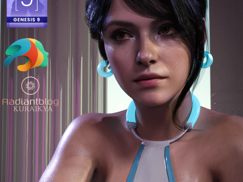 Vanessa f&uuml;r Genesis 9 3D Modell