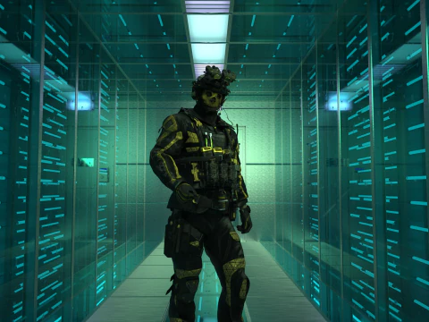 SGR Blackcell Outfit for Genesis 9 3D Model