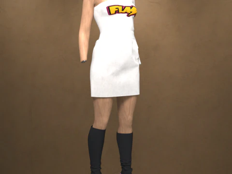 80s Outfit OBJ 3D Model