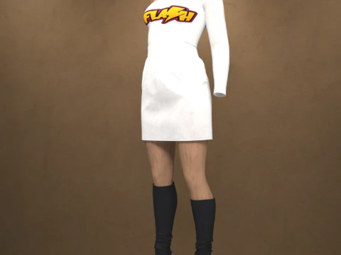 80s Outfit OBJ 3D Model