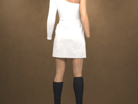 80s Outfit OBJ 3D Model