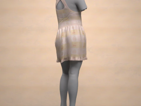 Cupcake Outfit for Genesis 9 3D Model