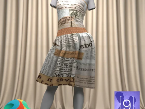 Abito di carta per Genesi 9 Modello 3D