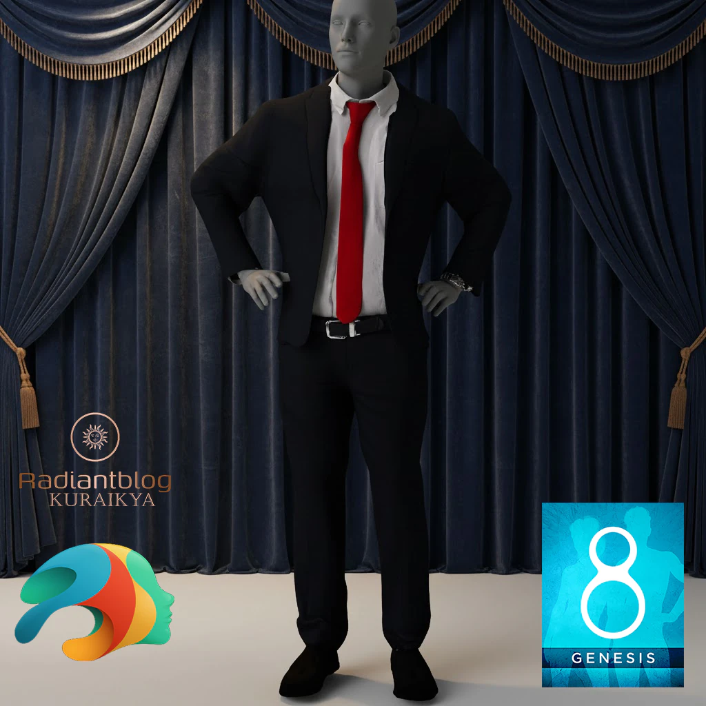 Las Almas Cartel Banker Outfit for Genesis 8 Male 3D Model .c4d .max .obj .3ds .fbx .stl .blend 