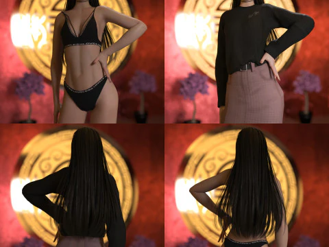 Kira for Genesis 9 3D Model