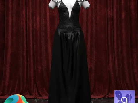 Pakaian Bahu Dingin untuk Kejadian 9 Model 3D