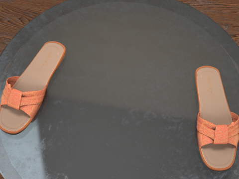 Sandalias deslizantes para G&eacute;nesis 8 y 81 Mujer Modelo 3D