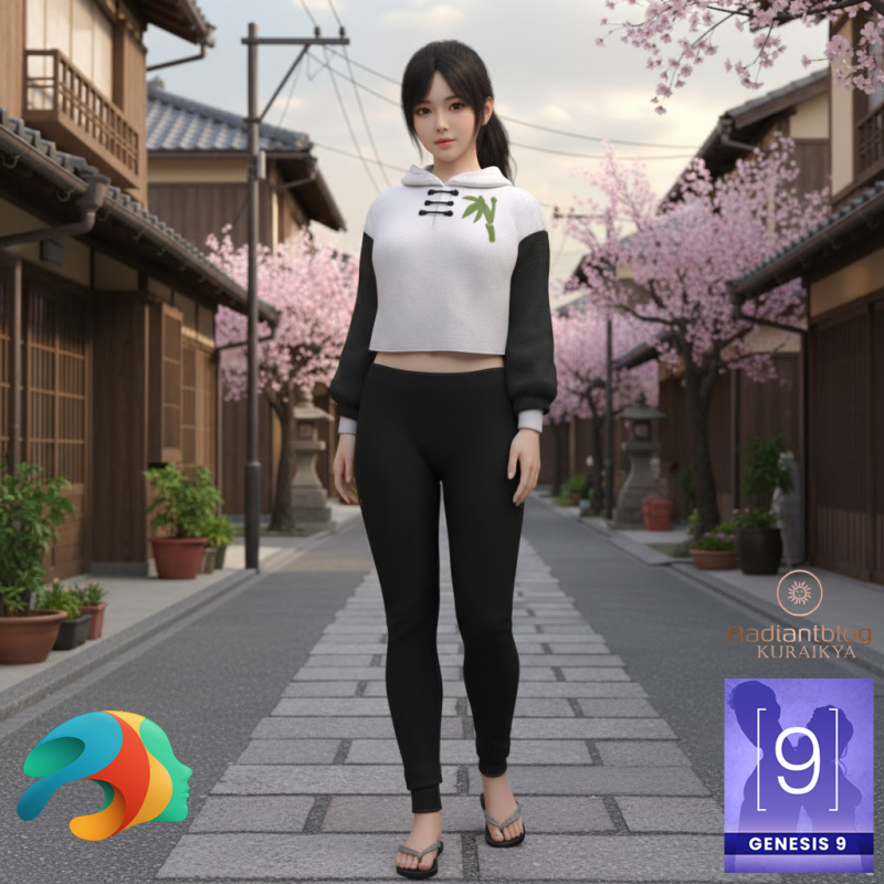 Panda Outfit for Genesis 9 3D Model .c4d .max .obj .3ds .fbx .stl .blend 