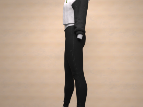 Panda Outfit for Genesis 9 3D Model