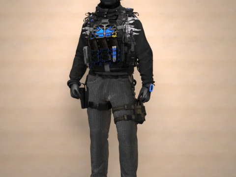 Nemesis Outfit for Genesis 9 3D Model