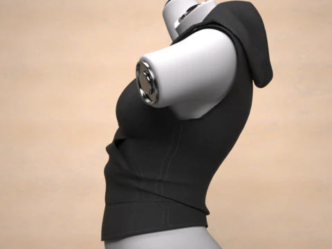 Genesis 9 i&ccedil;in Dosyalar Kolsuz Kap&uuml;şonlu &Uuml;st 3D Model