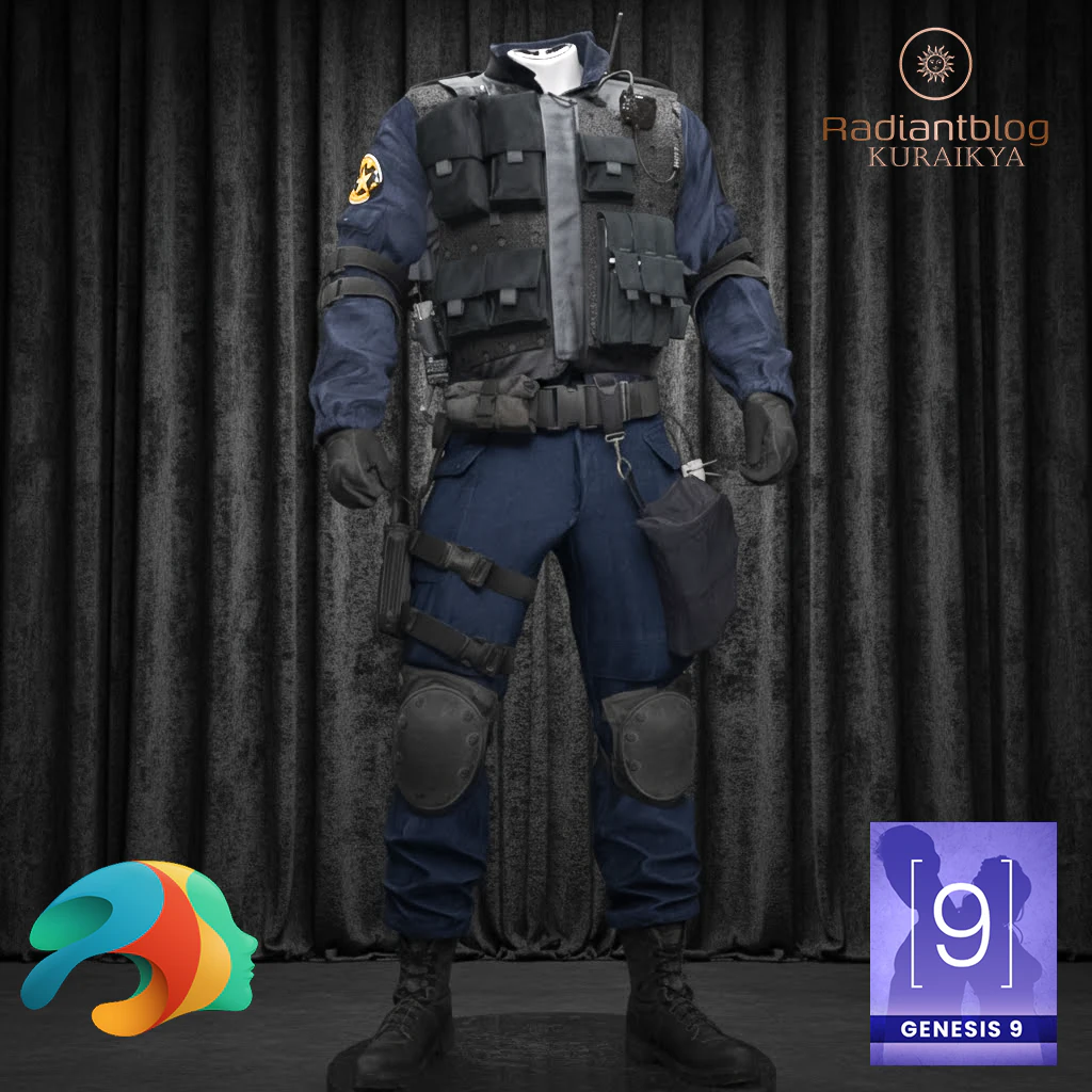 SWAT Outfit for Genesis 9 3D Model .c4d .max .obj .3ds .fbx .stl .blend 