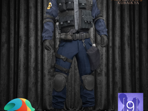 SWAT Outfit for Genesis 9 3D Model