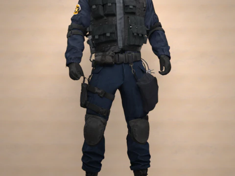 SWAT Outfit for Genesis 9 3D Model