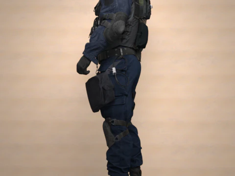 SWAT Outfit for Genesis 9 3D Model