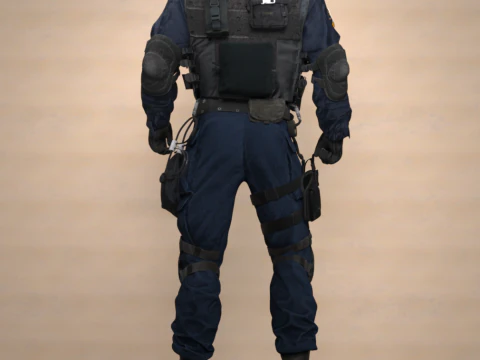 SWAT Outfit for Genesis 9 3D Model