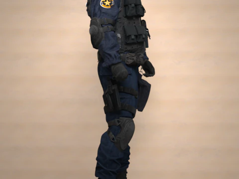 SWAT Outfit for Genesis 9 3D Model