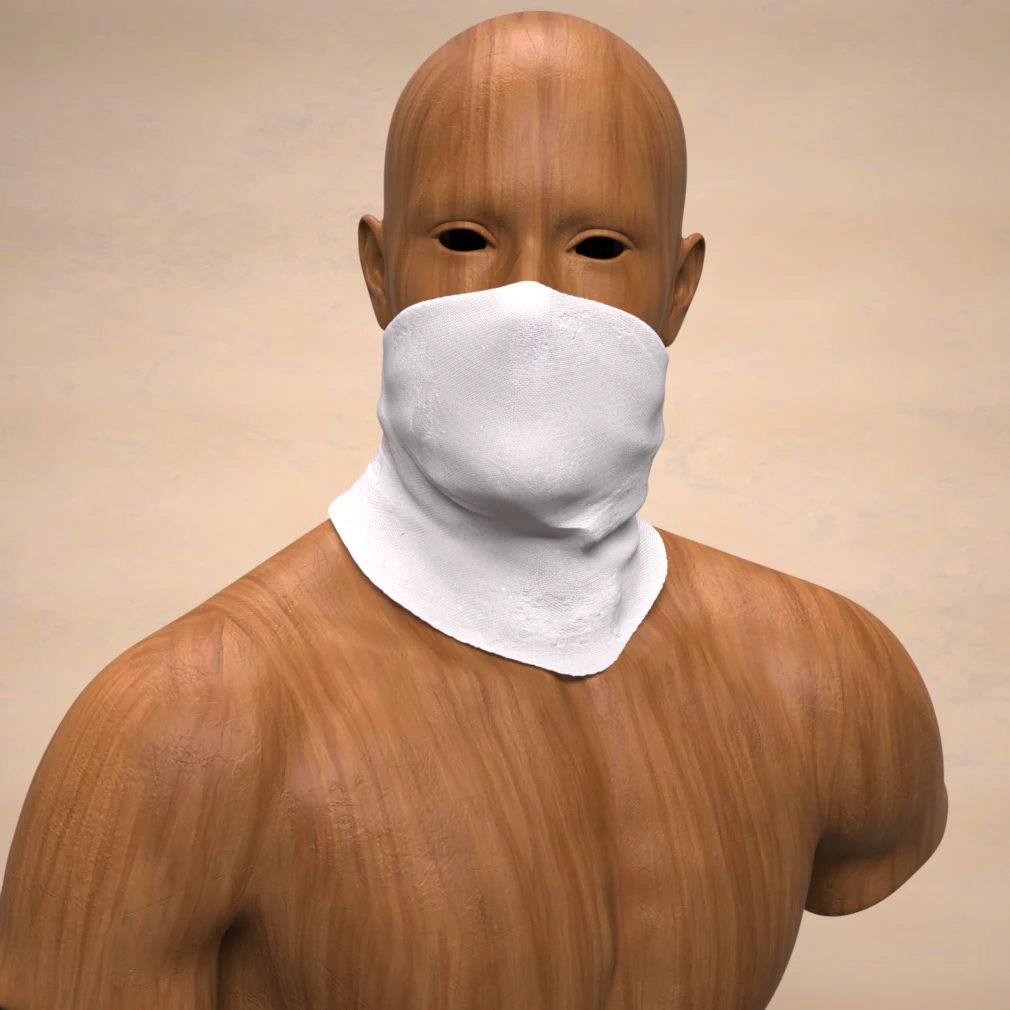 Half Balaclava G9 3D Model .c4d .max .obj .3ds .fbx .stl .blend 