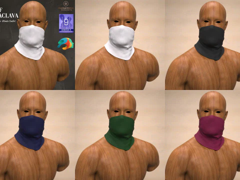 Half Balaclava G9 3D Model