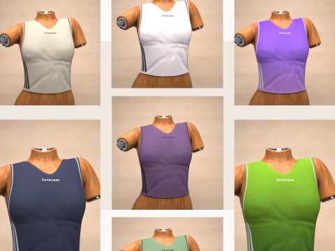 Sportief shirt voor Genesis 9 3D Model