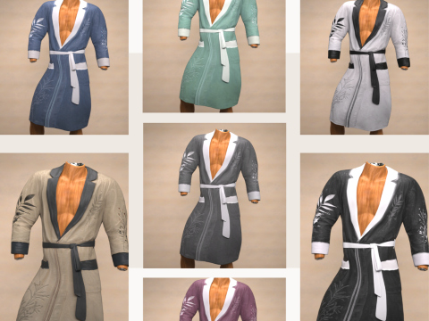 Dressing Gown for Genesis 9 3D Model