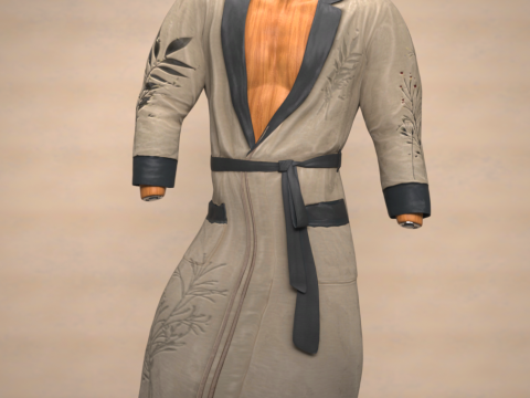 Dressing Gown for Genesis 9 3D Model