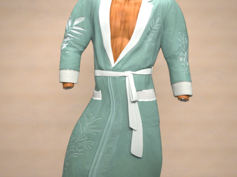Dressing Gown for Genesis 9 3D Model