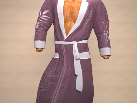 Dressing Gown for Genesis 9 3D Model