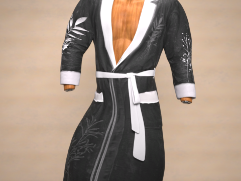 Dressing Gown for Genesis 9 3D Model