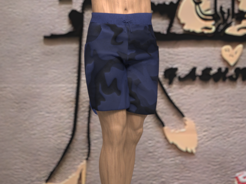 Beach Shorts for Genesis 9 3D Model