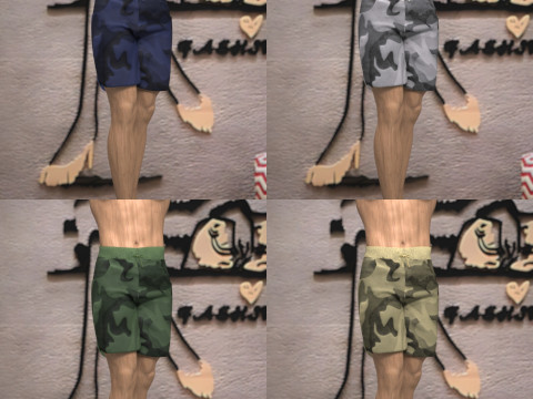 Beach Shorts for Genesis 9 3D Model