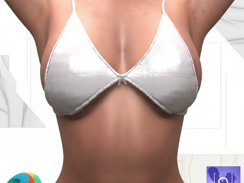 Genesis 9 i&ccedil;in Lineer Bralette 3D Model
