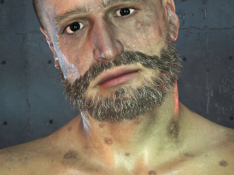 Gulag Prisoner for Genesis 9 3D Model
