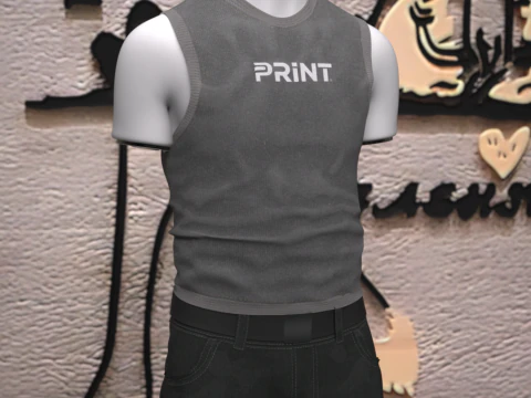 Base Tanktop for Genesis 9 3D Model