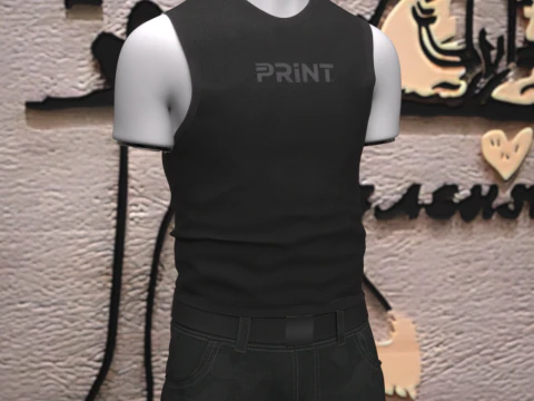 Base Tanktop for Genesis 9 3D Model