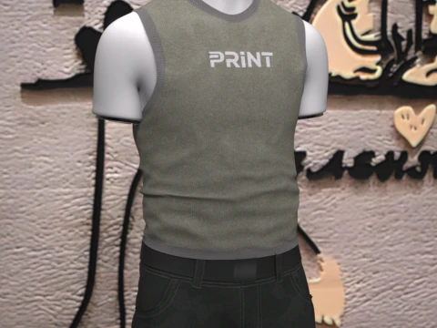 Base Tanktop for Genesis 9 3D Model