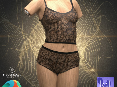 Conjunto de ensue&ntilde;o de encaje para G&eacute;nesis 9 Modelo 3D