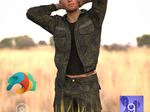 Genesis 9 i&ccedil;in &Ouml;zensiz &Uuml;niforma 3D Model