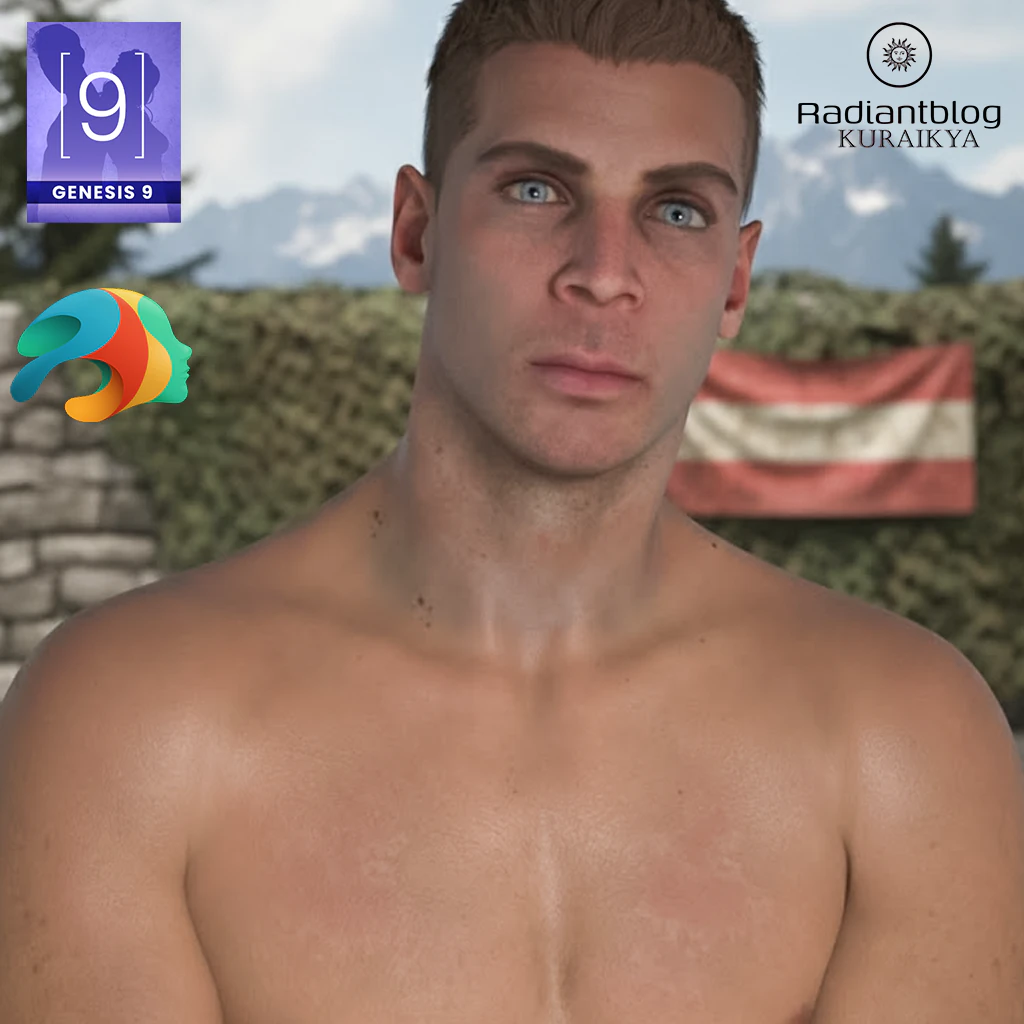 Austrian King HD for Genesis 9 3D Model .c4d .max .obj .3ds .fbx .stl .blend